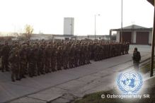 Ukonenie Odbornho vcviku jednotky pred vyslanm do opercie UNFICYP
