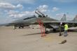 Leteck streby lietadiel MiG-29 a L-39 na strelnici v Kuchyni    